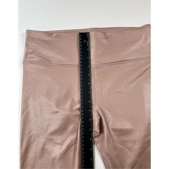 NEW Athleta Elation Shimmer Shine Tight Powervita Pink Mocha Latte Size Medium - Picture 6 of 9